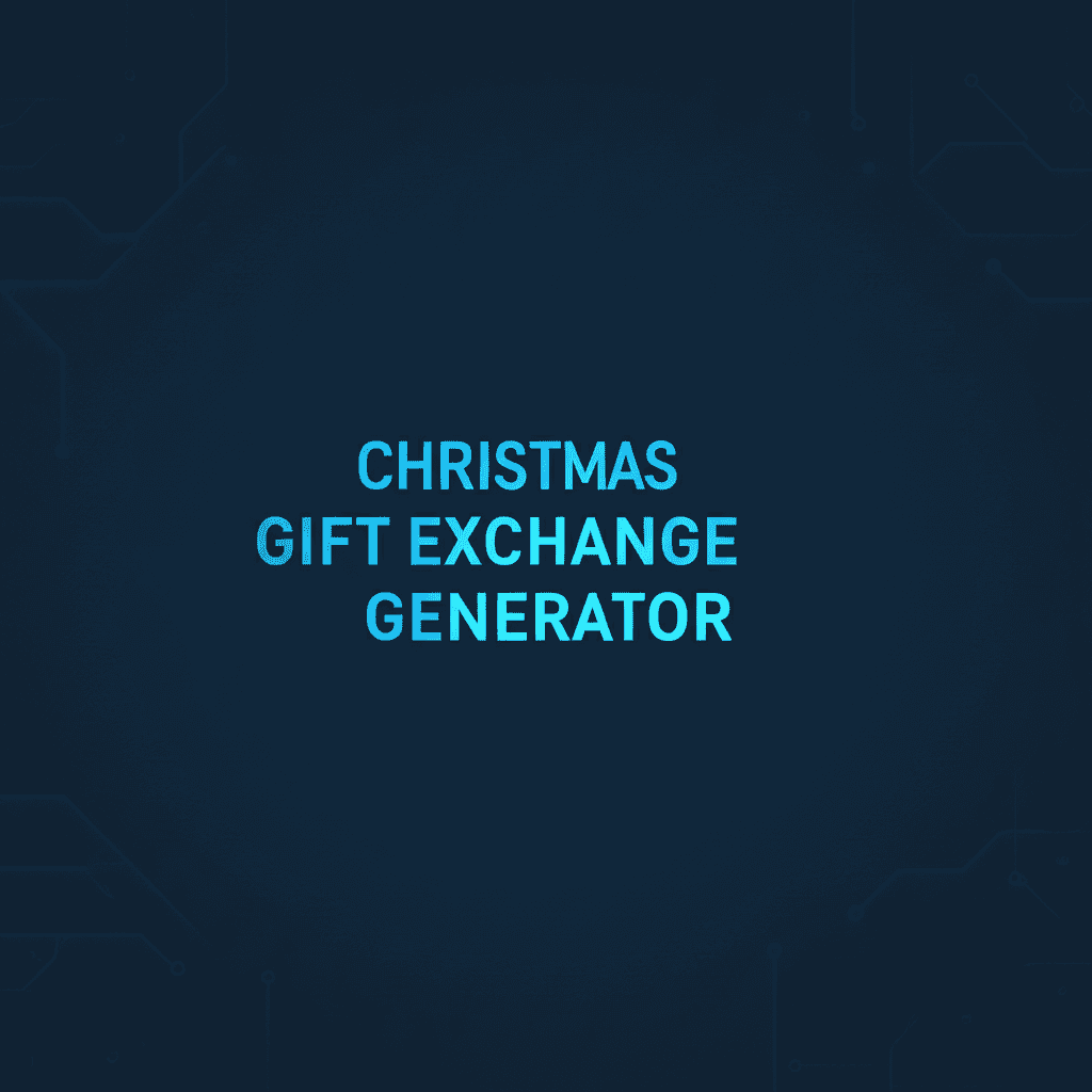 Christmas Gift Exchange Generator